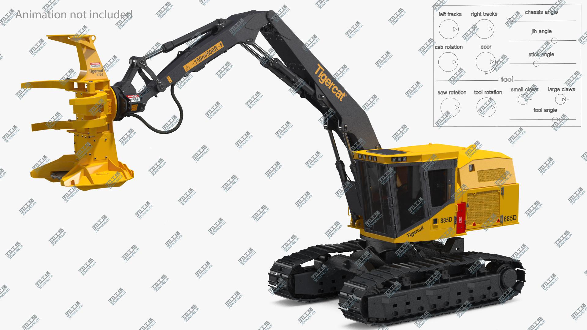 images/goods_img/20210319/3D Tigercat 855D Tracked Feller Buncher Rigged/3.jpg